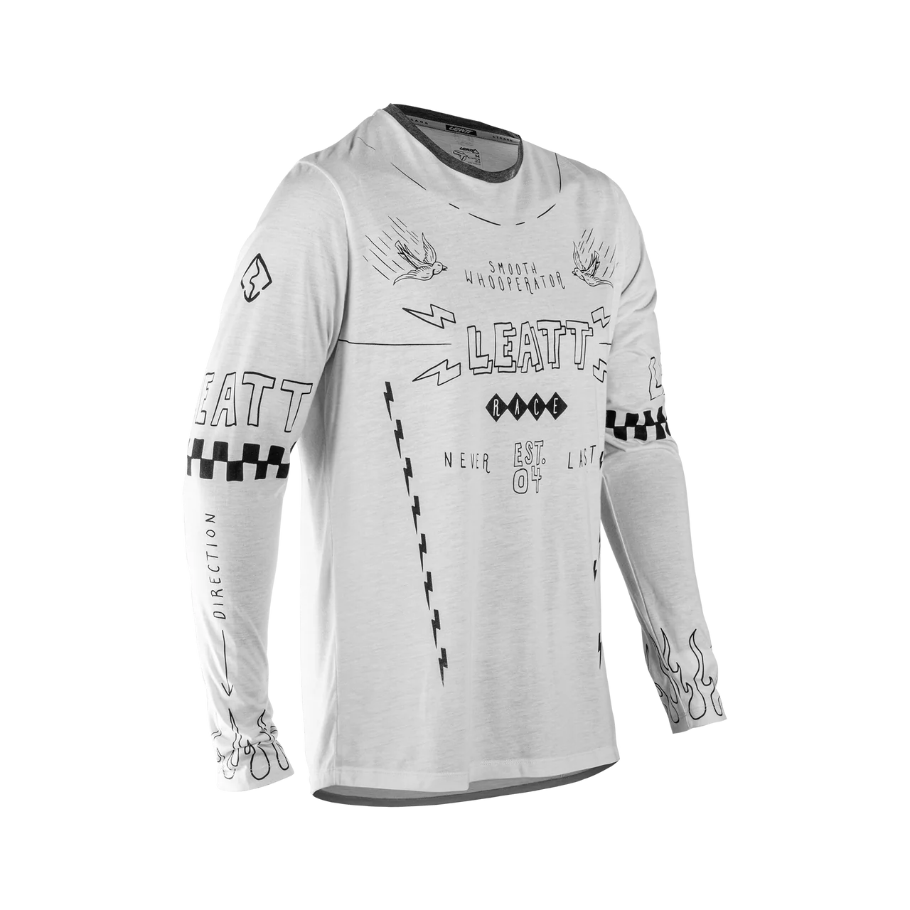 Maillot LEATT MTB GRAVITY 3.0 Manches Longues Blanc