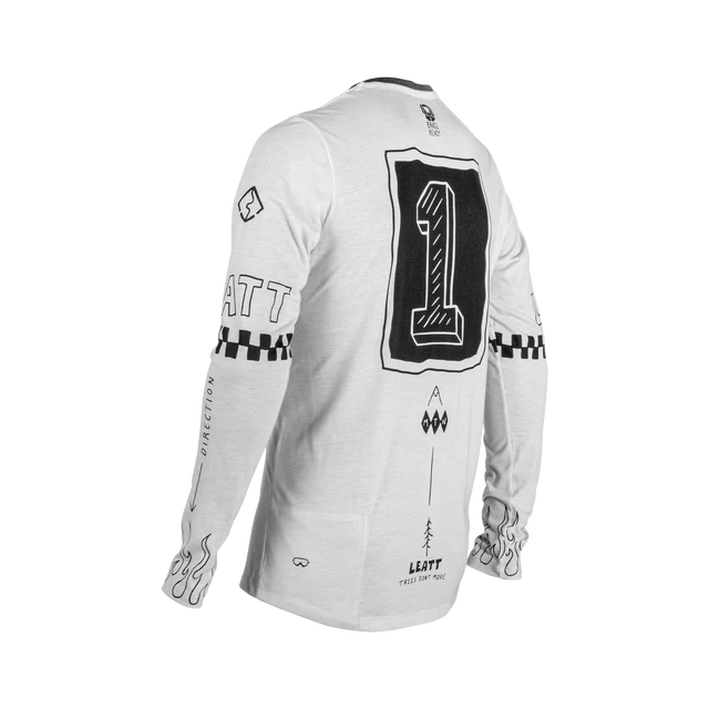 Maillot LEATT MTB GRAVITY 3.0 Manches Longues Blanc - Image 2