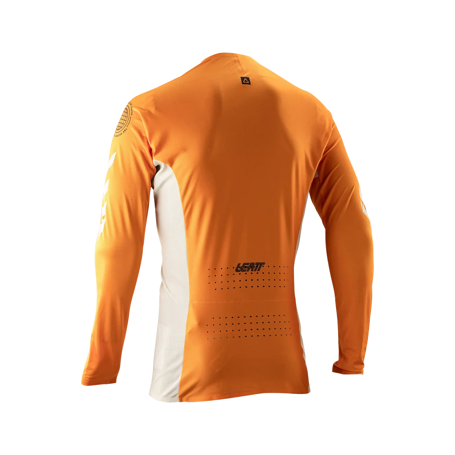 Maillot LEATT MTB GRAVITY 5.0 Manches Longues Blanc/Orange - Image 2