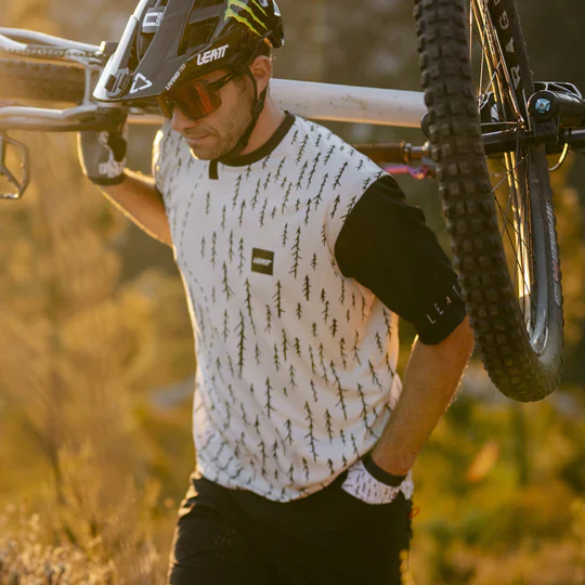 Maillot LEATT MTB TRAIL 3.0 Manches Courtes Blanc - Image 4