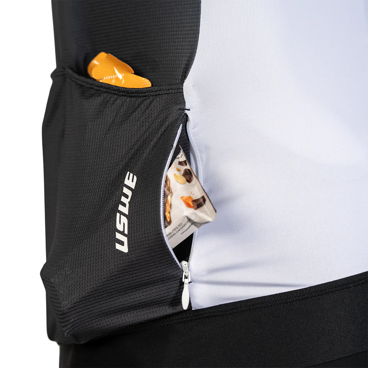 Maillot Manches Courtes USWE GRUS GRAVEL Blanc - Image 10