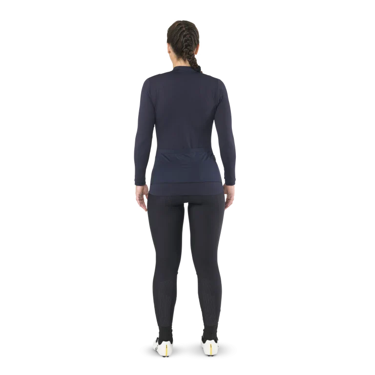 Maillot MAVIC AKSIUM Manches Longues Femme Bleu - Image 3