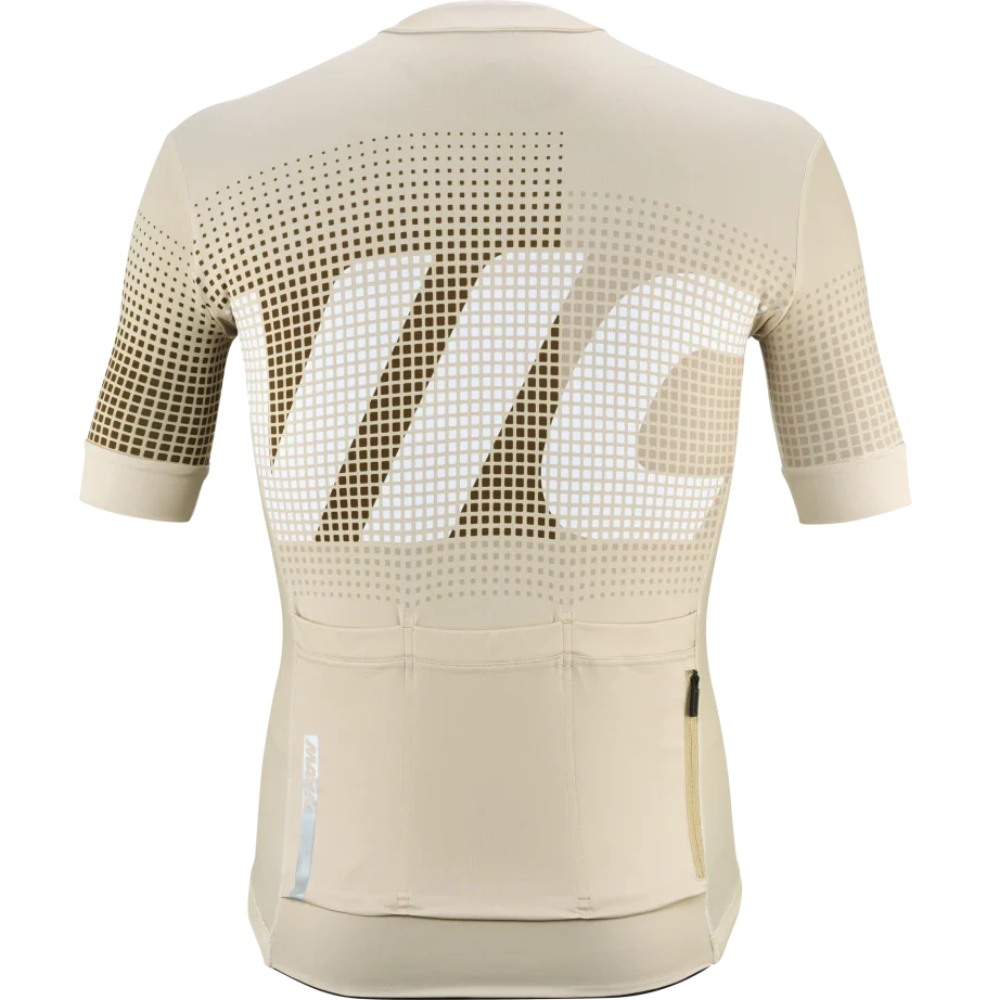 Maillot MAVIC AKSIUM GRAPHIC Manches Courtes Beige - Image 2