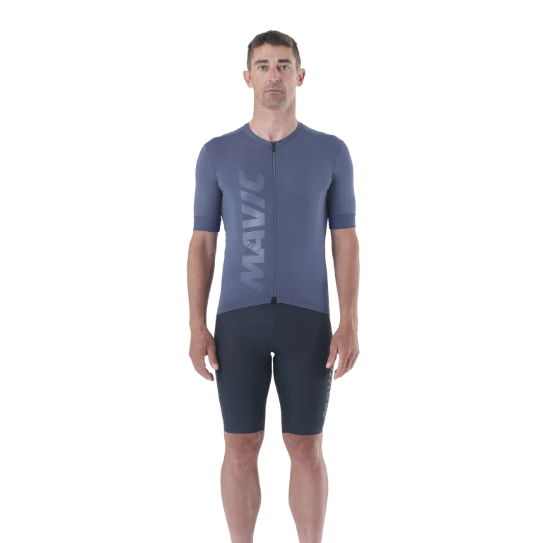 Maillot MAVIC AKSIUM Manches Courtes Bleu - Image 3