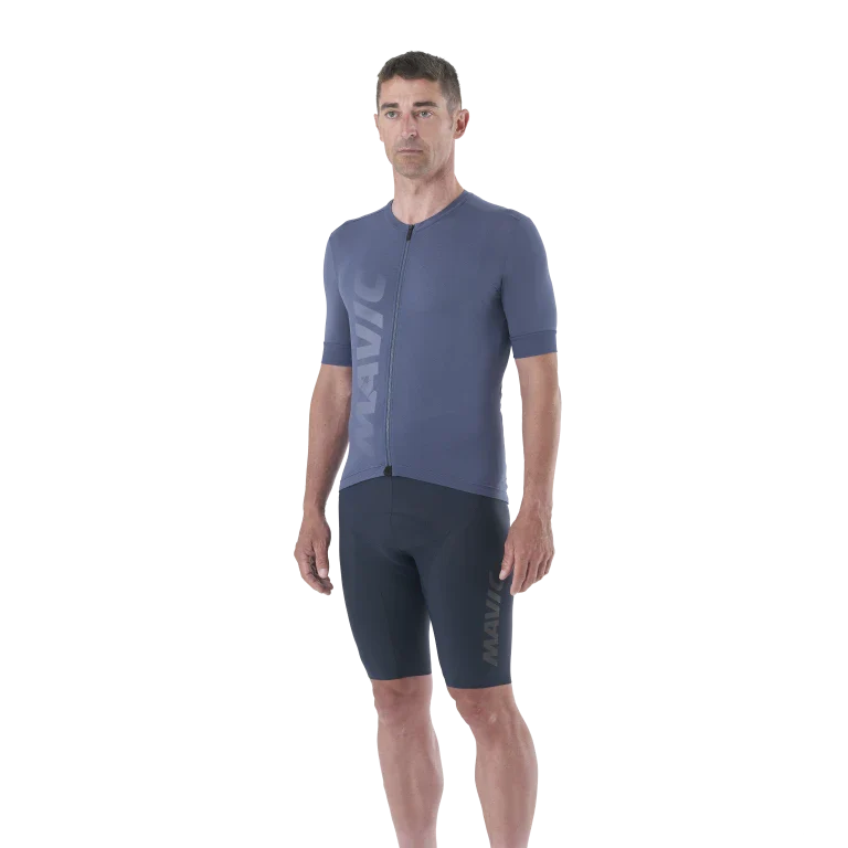 Maillot MAVIC AKSIUM Manches Courtes Bleu - Image 4