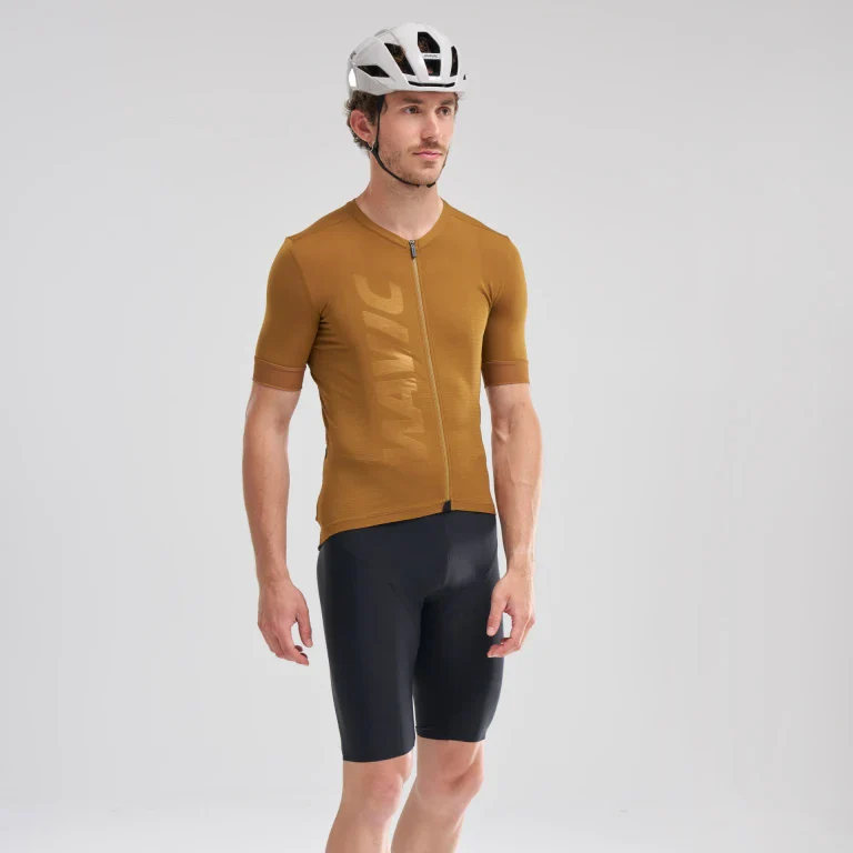 Maillot MAVIC AKSIUM Manches Courtes Marron - Image 6