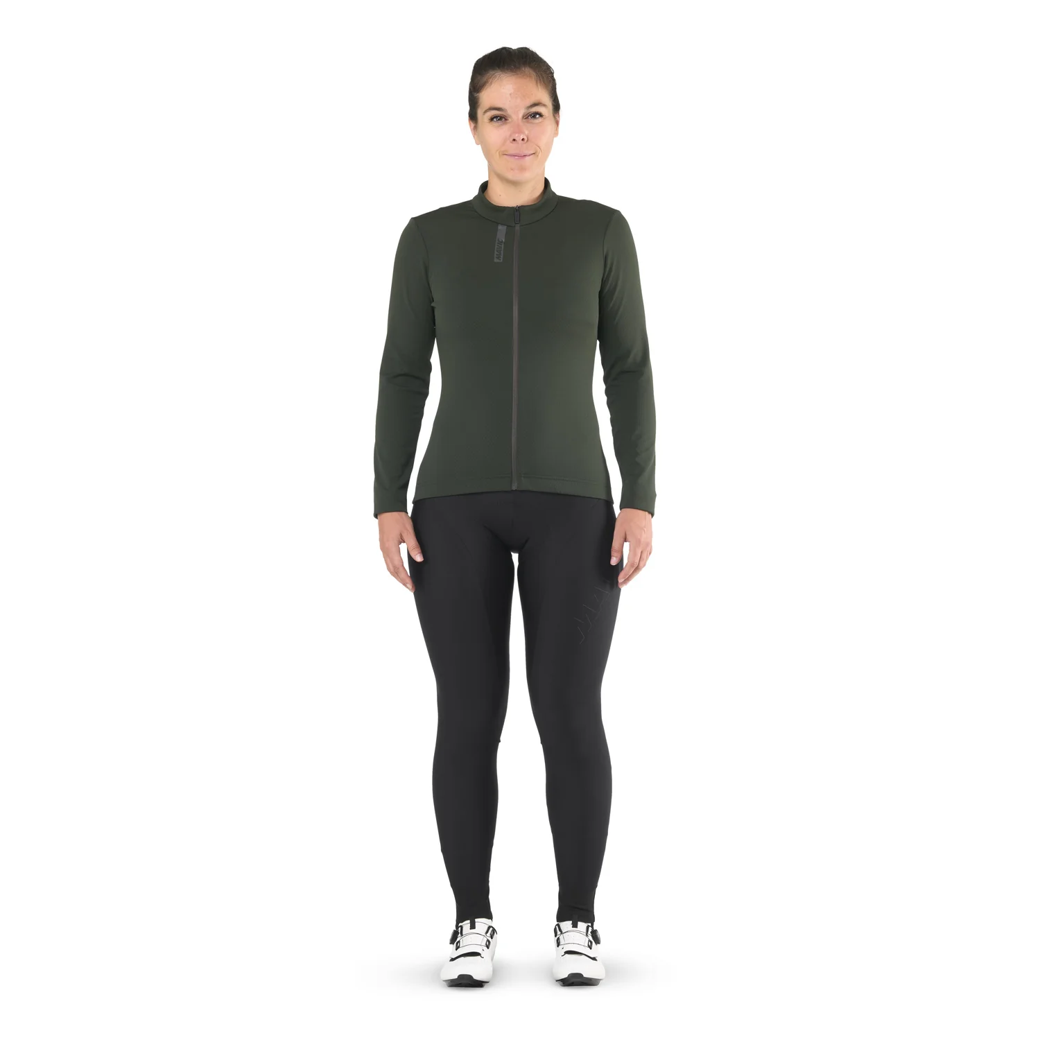 Maillot MAVIC AKSIUM THERMO Femme Manches Longues Vert - Image 3