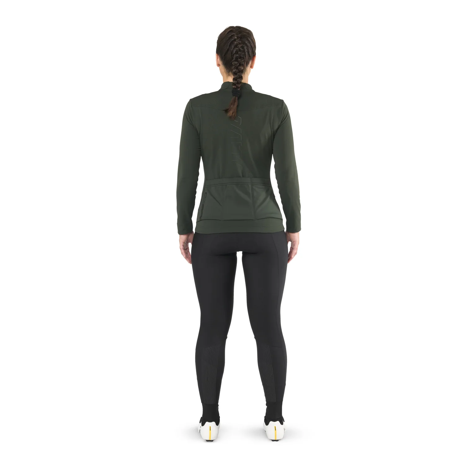 Maillot MAVIC AKSIUM THERMO Femme Manches Longues Vert - Image 5