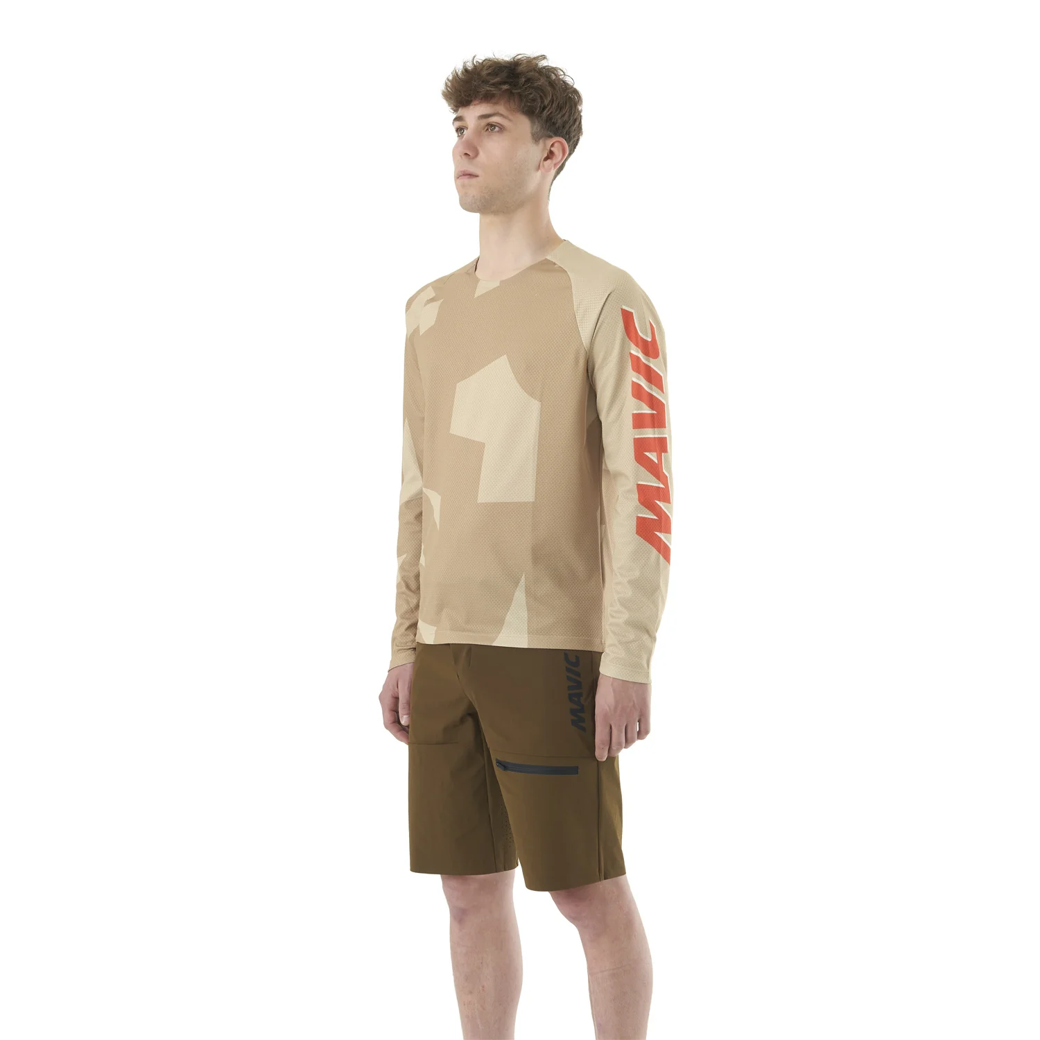 Maillot MAVIC DEEMAX ENDURO Manches Longues Camo Beige - Image 4