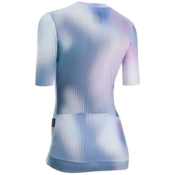Maillot NORTHWAVE  BLADE Femme Manches Courtes Rose/Bleu - Image 2