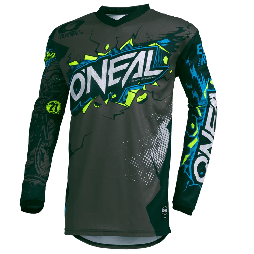 Maillot O'NEAL ELEMENT VILLAIN Junior Manches Longues Gris