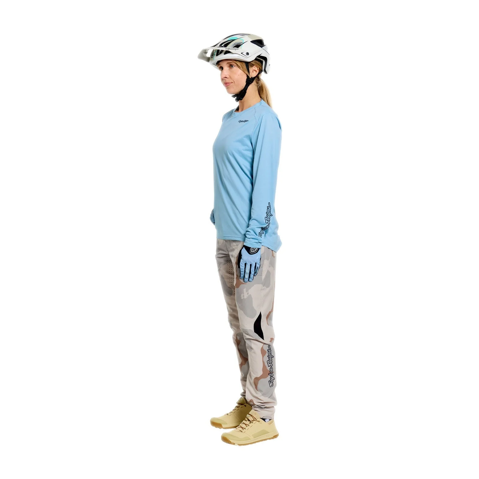 Maillot TROY LEE DESIGNS LILIUM PRO Femme Manches Longues Bleu - Image 4