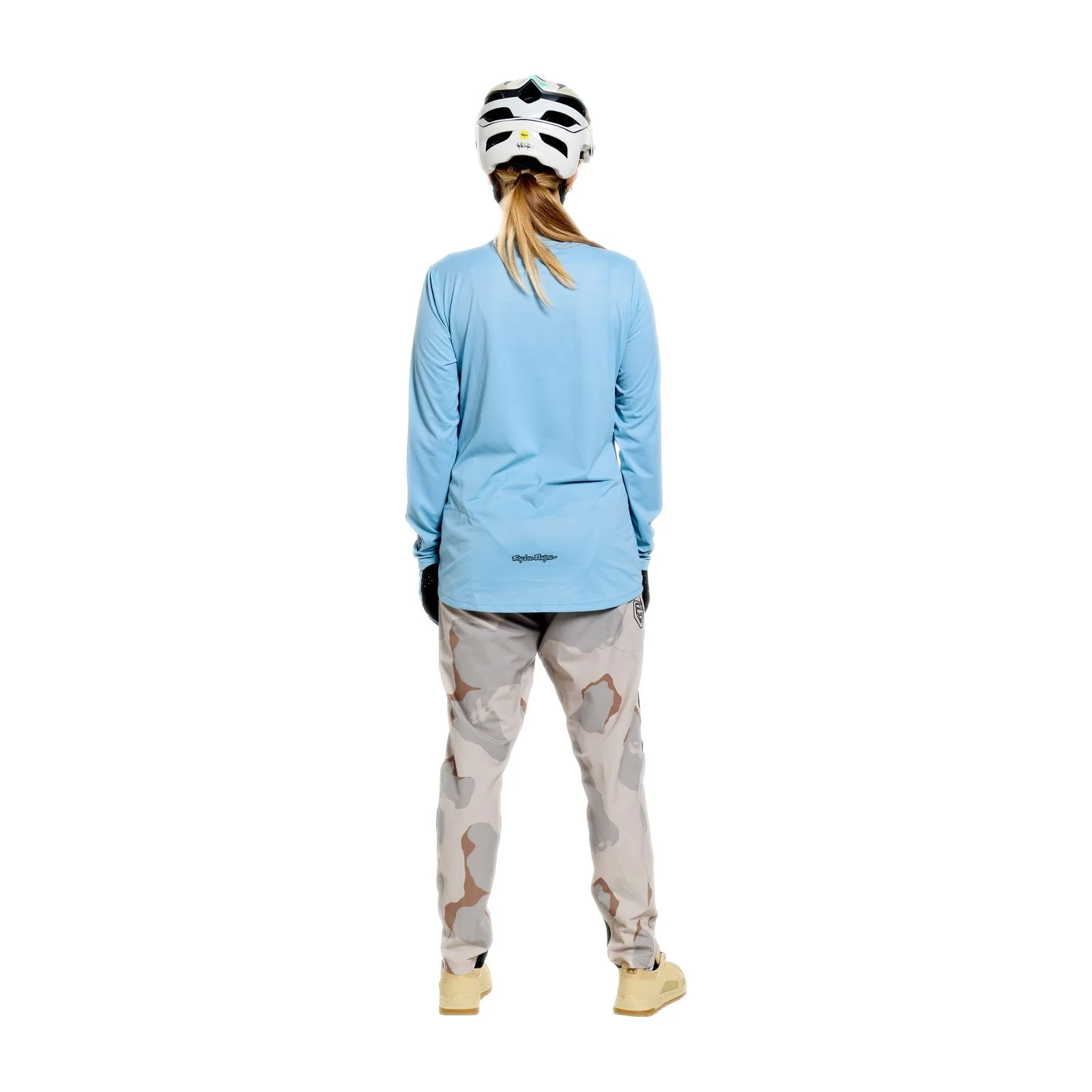 Maillot TROY LEE DESIGNS LILIUM PRO Femme Manches Longues Bleu - Image 5