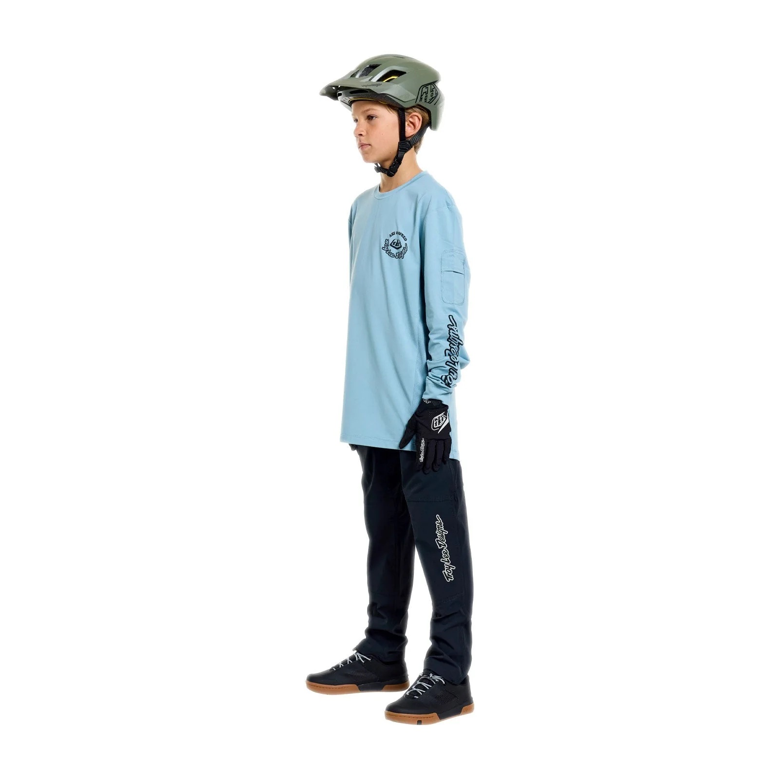 Maillot TROY LEE DESIGNS RUCKUS RIDE CARBS Junior Manches Longues Bleu - Image 4