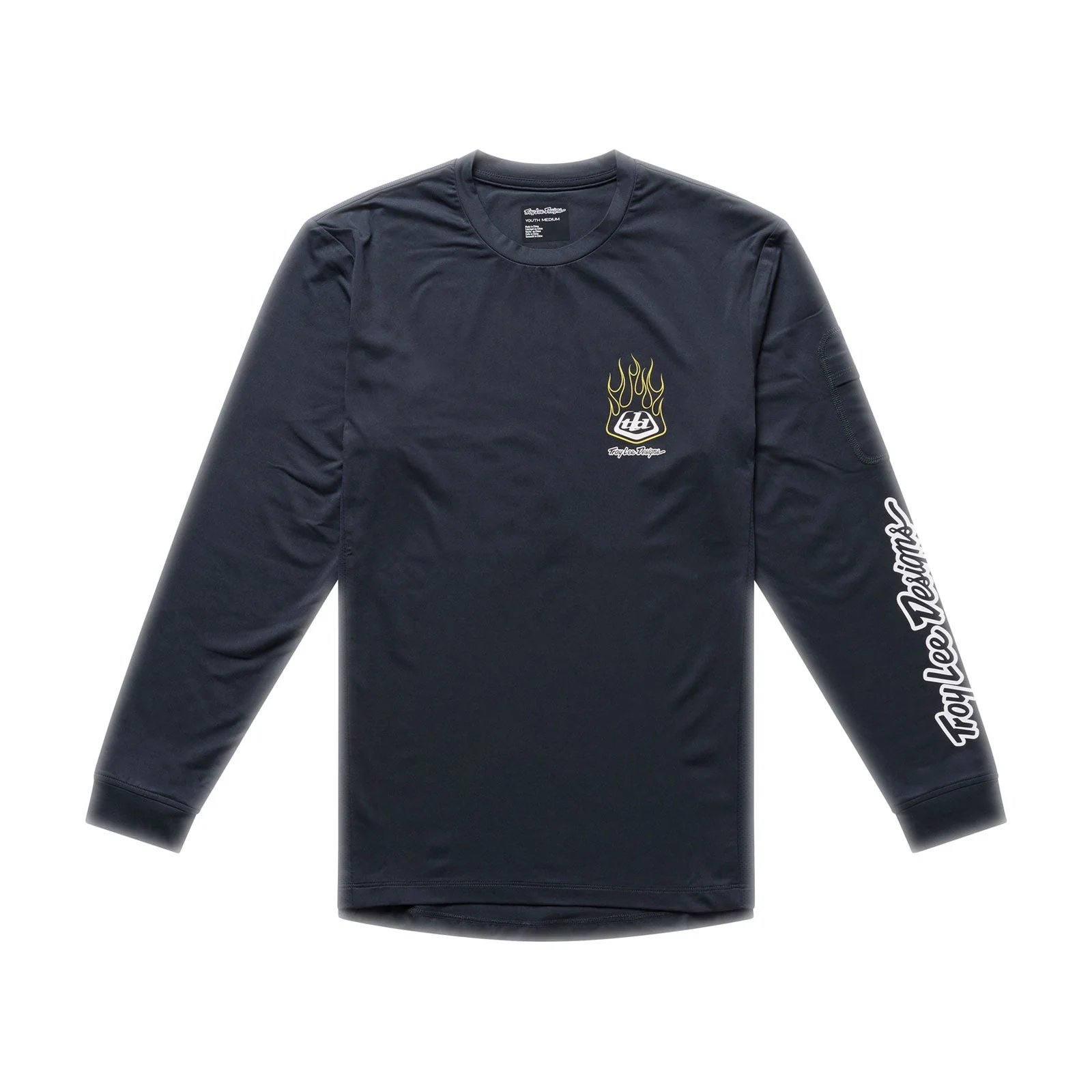 Maillot TROY LEE DESIGNS RUCKUS RIDE PRESSED Junior Manches Longues Noir