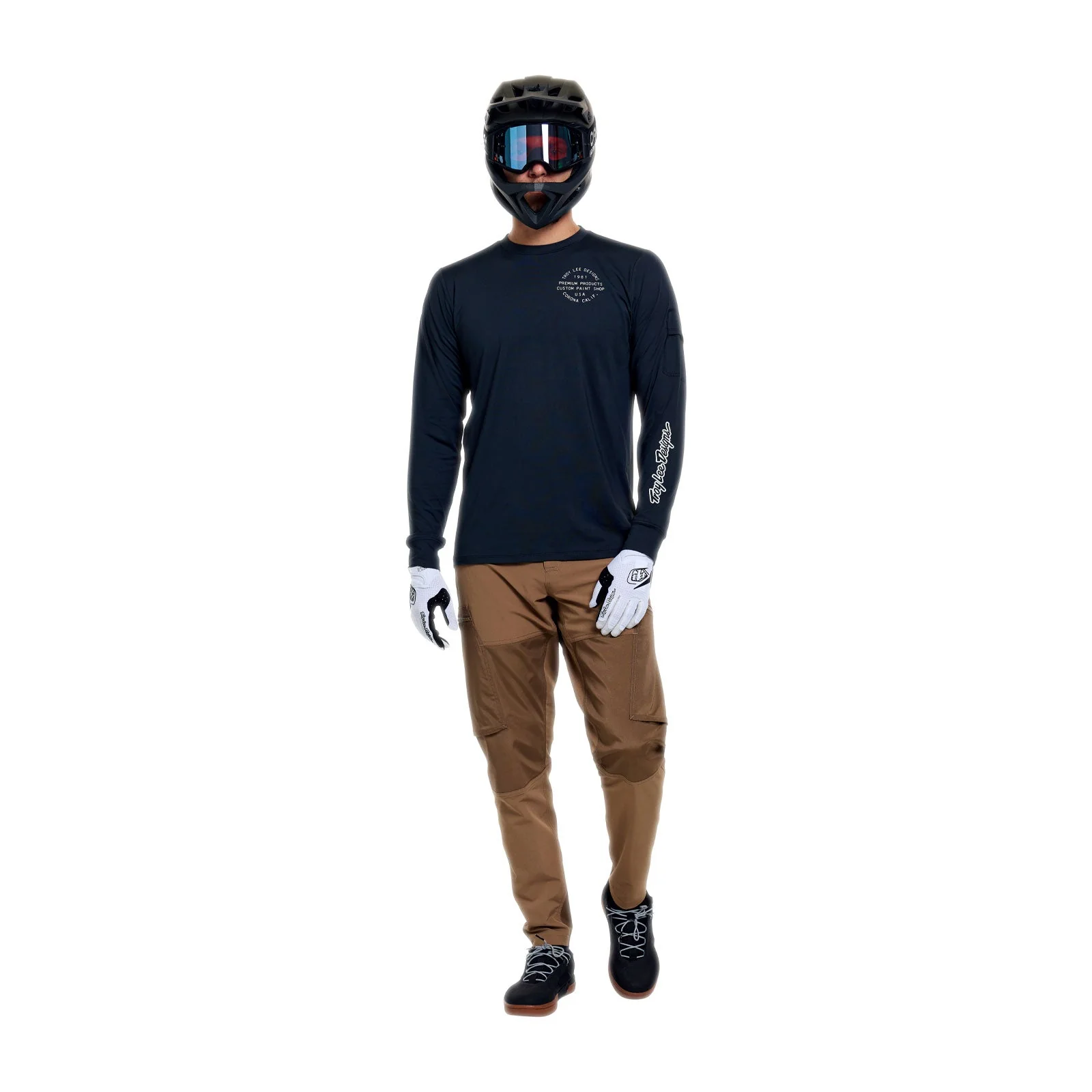 Maillot TROY LEE DESIGNS RUCKUS RIDE PRESSED Manches Longues Carbon - Image 3