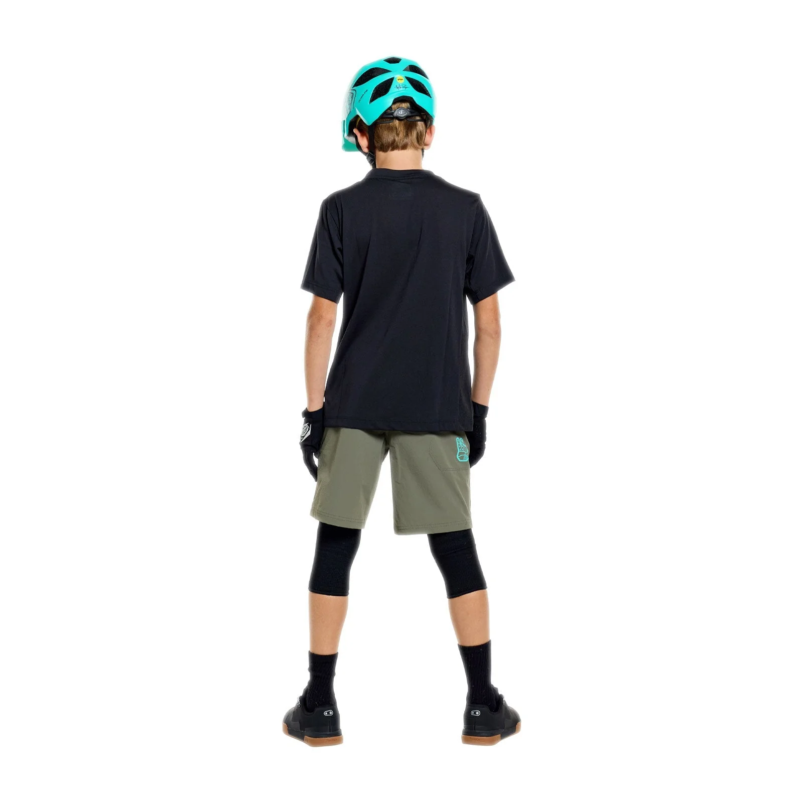 Maillot TROY LEE DESIGNS SKYLINE RIDE SIGNATURE Junior Manches Courtes Noir/Turquoise - Image 5