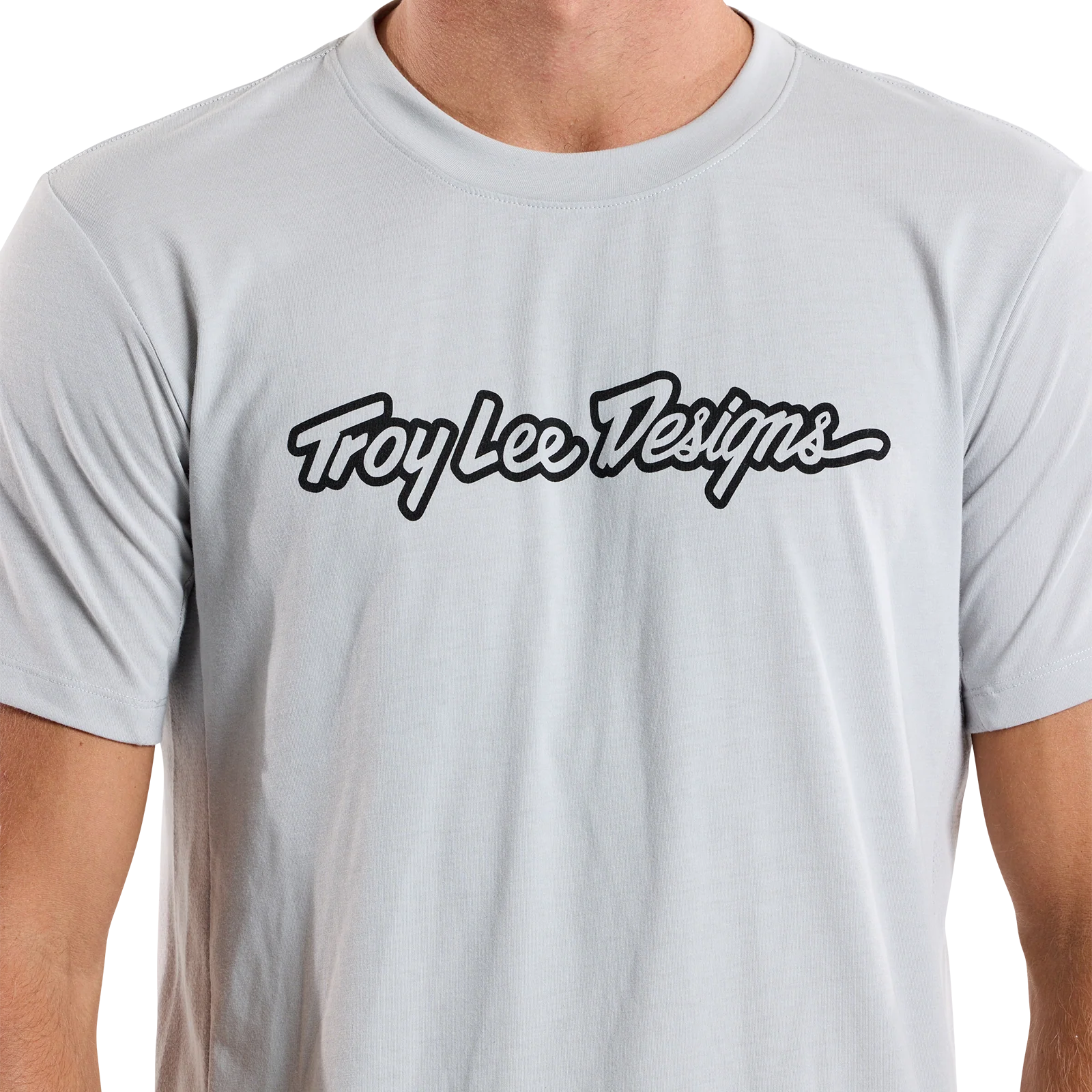 Maillot TROY LEE DESIGNS SKYLINE RIDE TEE SIGNATURE Manches Courtes Gris - Image 3