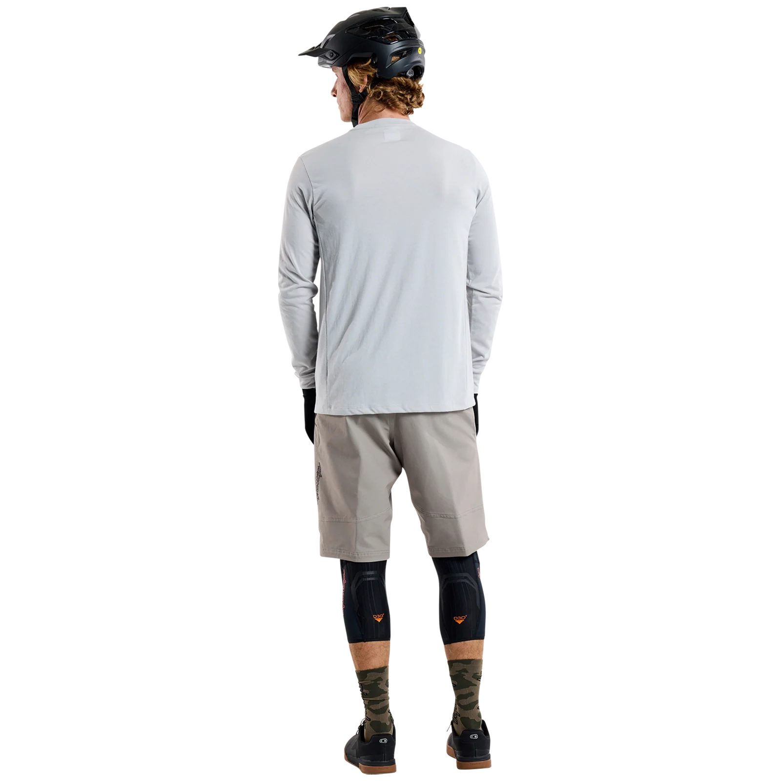 Maillot TROY LEE DESIGNS SKYLINE RIDE TEE SIGNATURE Manches Longues Gris - Image 8