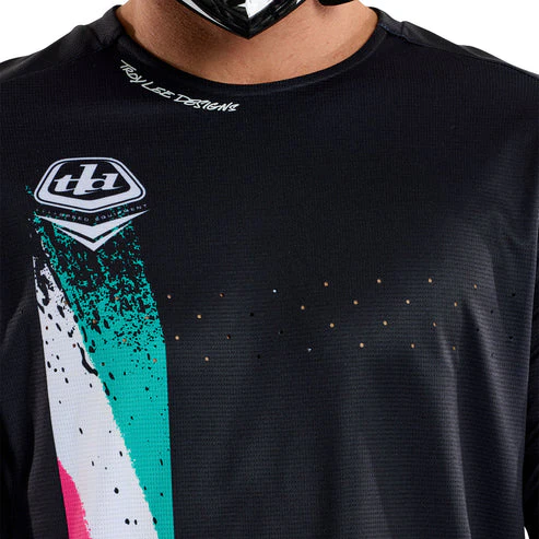 Maillot TROY LEE DESIGNS SPRINT FULL PULL Manches Longues Noir - Image 14