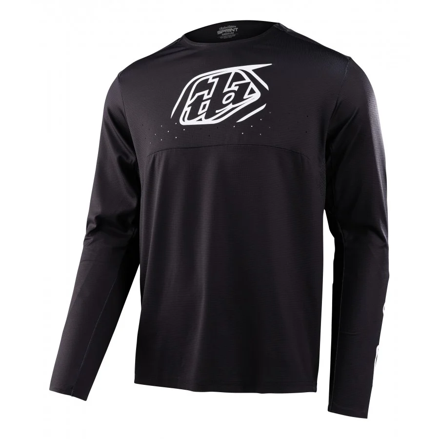 Maillot TROY LEE DESIGNS SPRINT ICON Manches Longues Noir