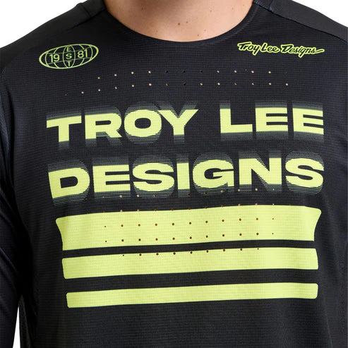 Maillot TROY LEE DESIGNS SPRINT Manches Longues Noir/Jaune - Image 13