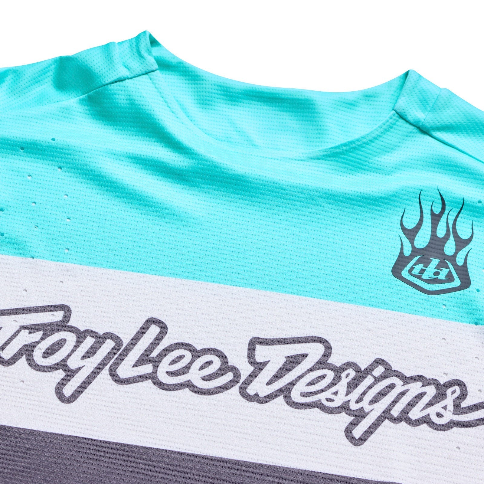 Maillot TROY LEE DESIGNS SPRINT PRO YO MOTO Manches Longues Noir/Bleu - Image 8