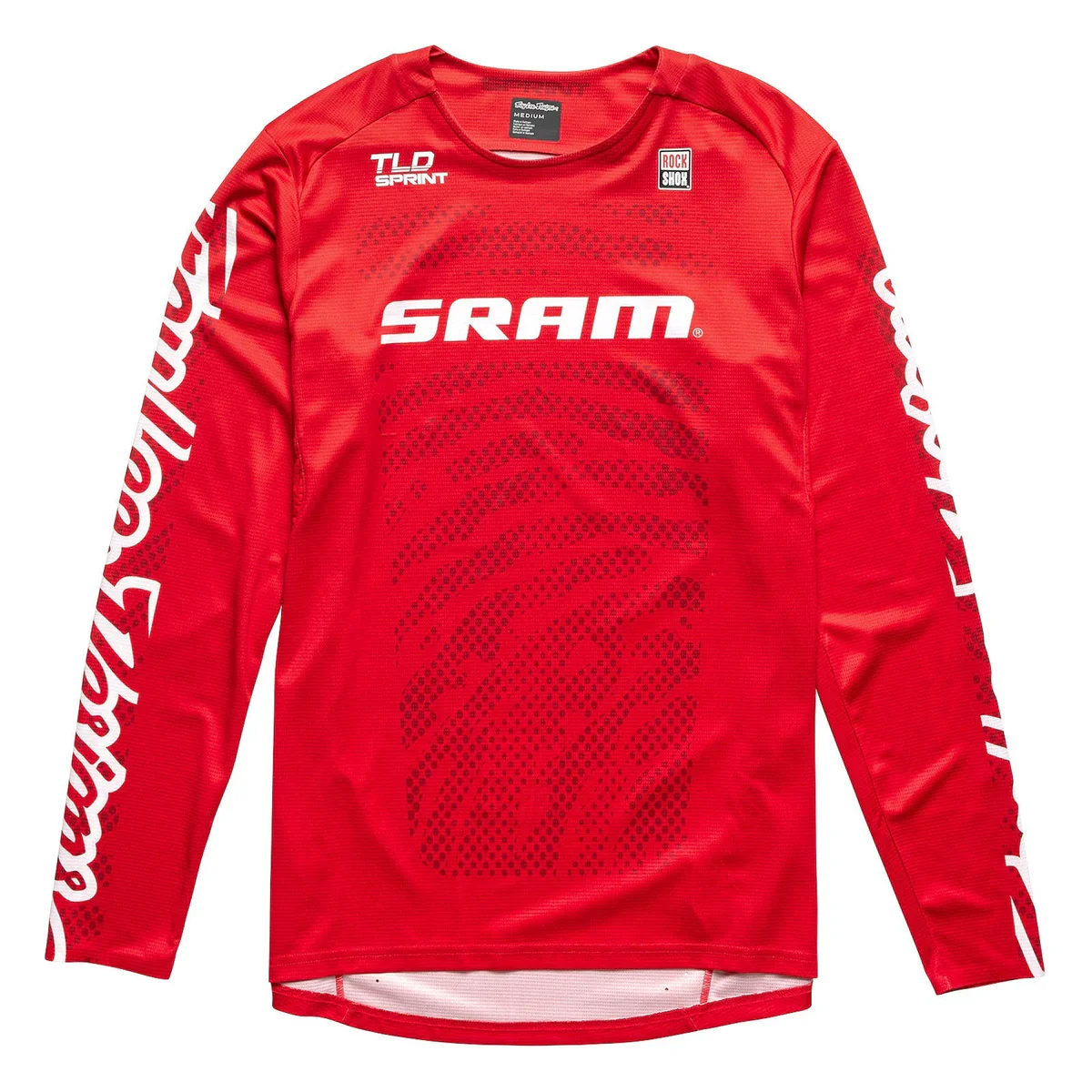 Maillot TROY LEE DESIGNS SPRINT SRAM Manches Longues Rouge