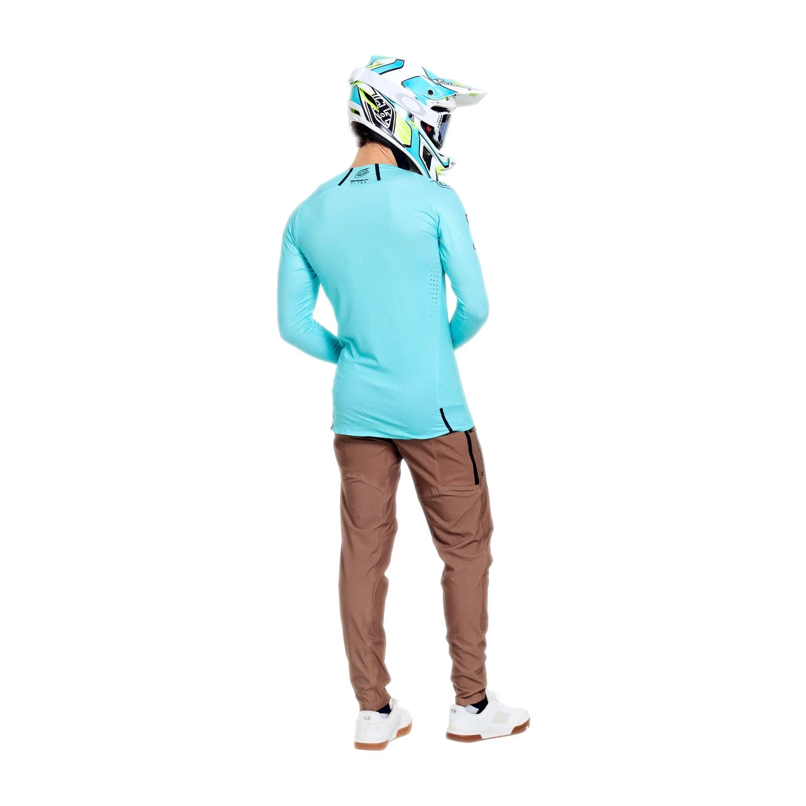 Maillot TROY LEE DESIGNS SPRINT ULTRA MONO Manches Longues Turquoise - Image 5