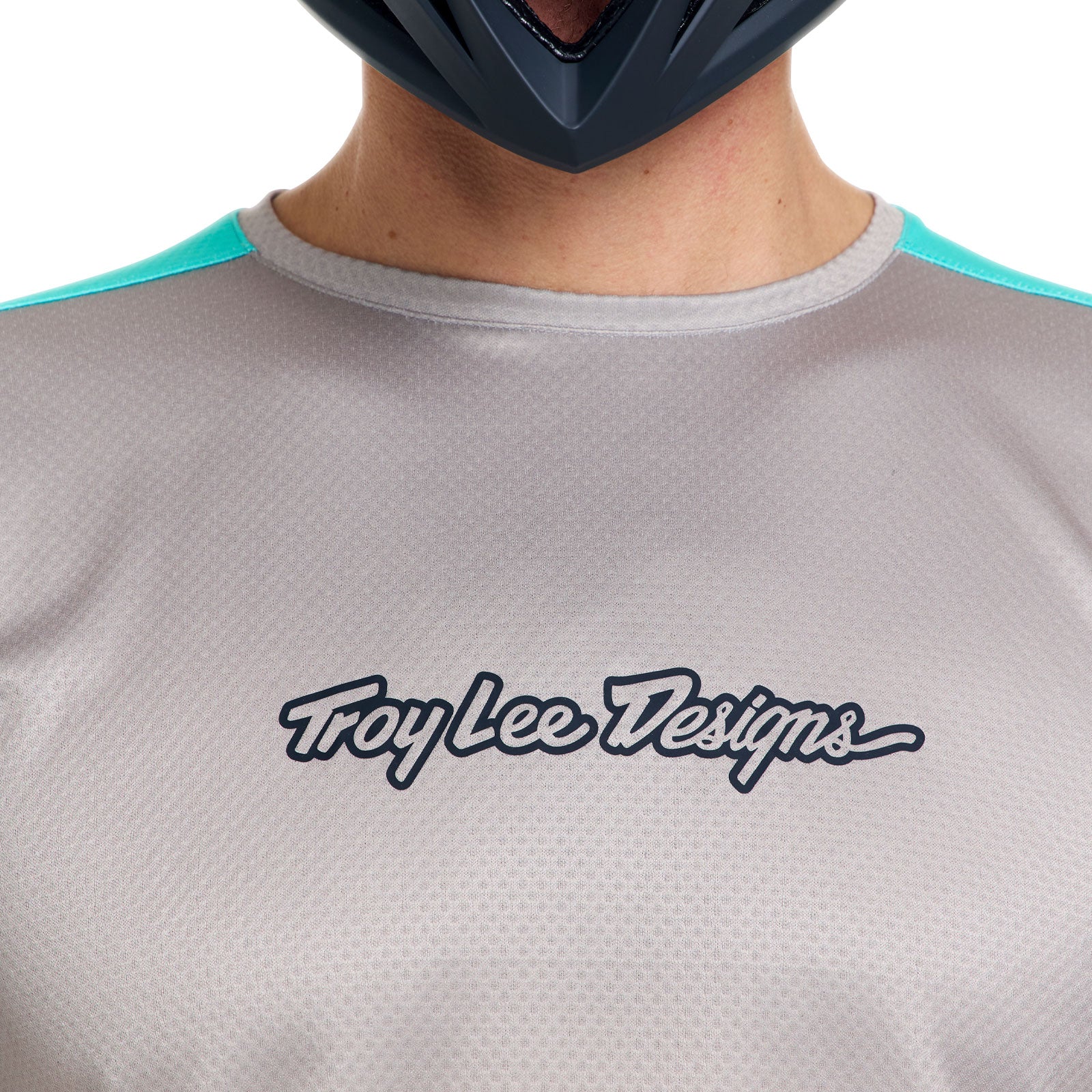 Maillot TROY LEE DESIGNS STAGE SIGNATURE Manches Courtes Gris/Bleu - Image 8