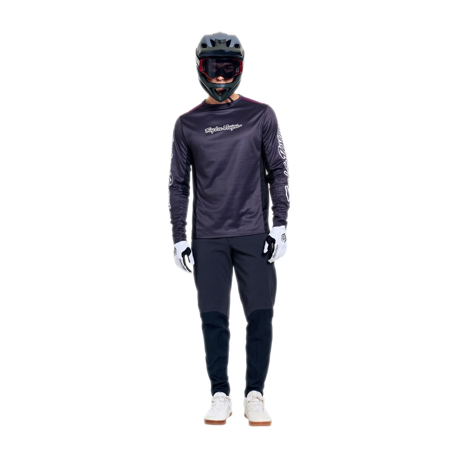 Maillot TROY LEE DESIGNS STAGE SIGNATURE Manches Longues Carbon - Image 3