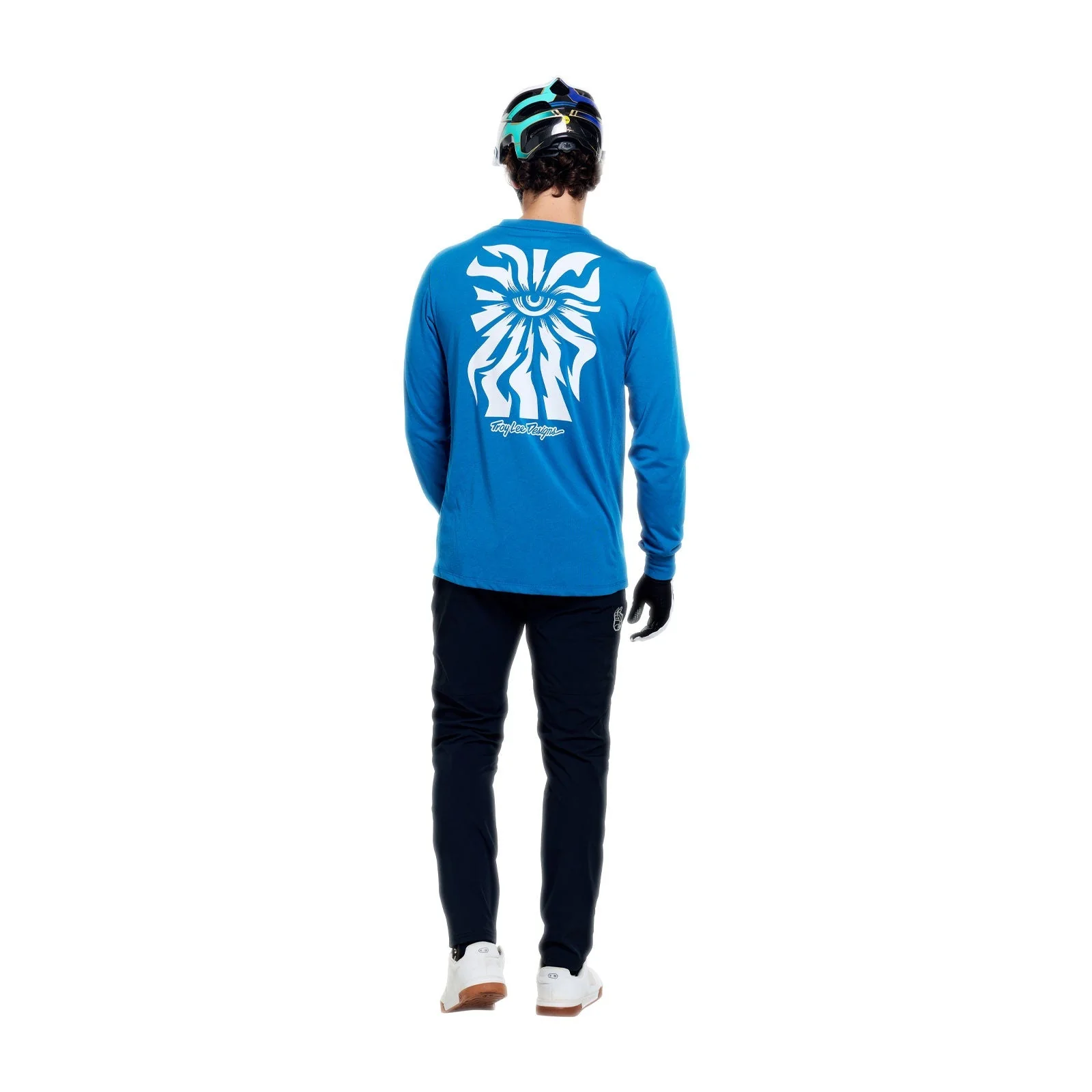 Maillot TROY LEE DESIGNS SKYLINE RIDE ONE EYE AERO Manches Longues Bleu - Image 5