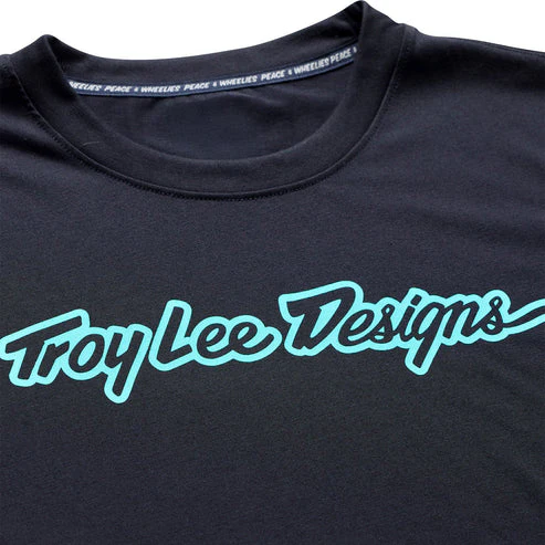 Maillot TROY LEE DESIGNS SKYLINE RIDE SIGNATURE Manches Courtes Noir/Turquoise - Image 7
