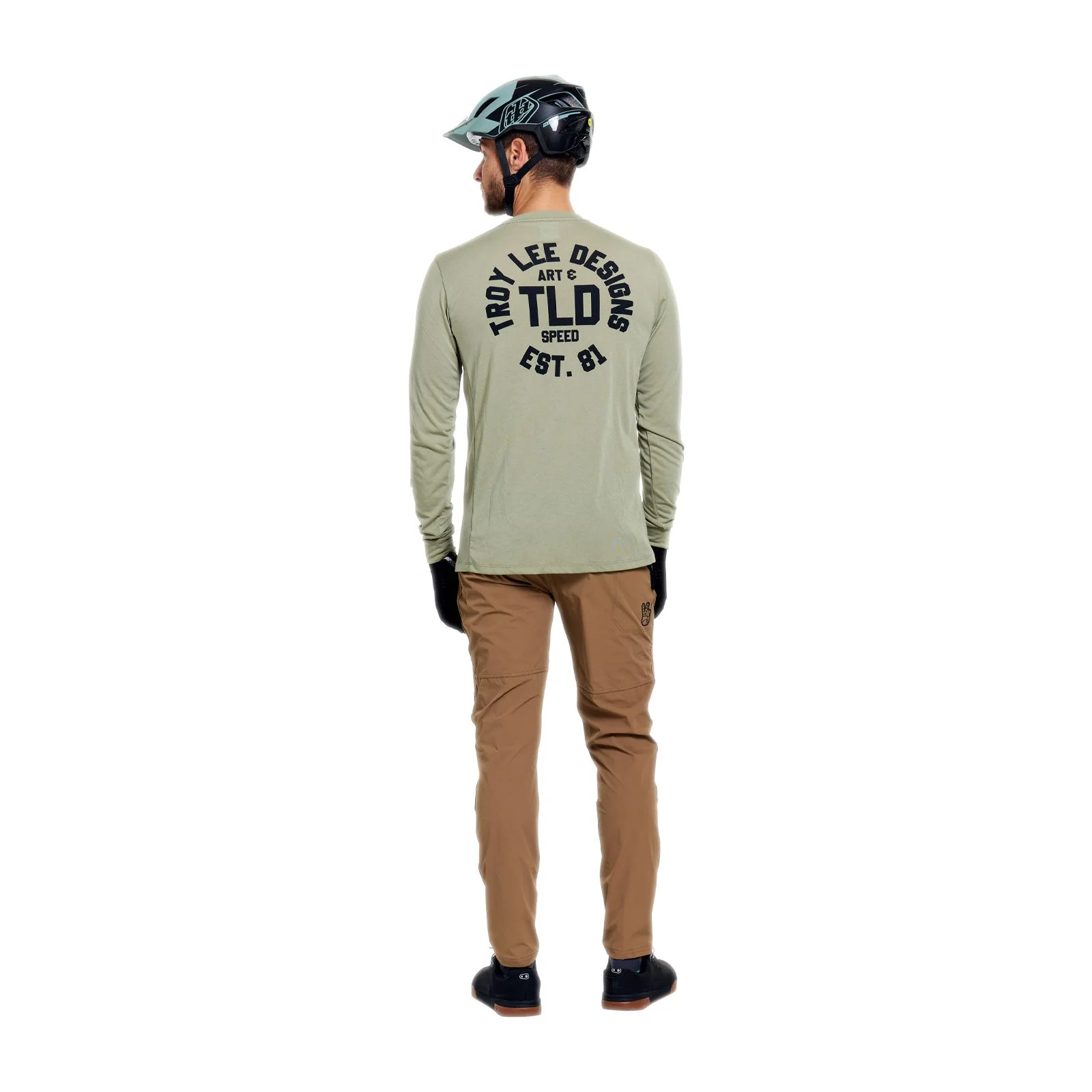 Maillot TROY LEE DESIGNS SKYLINE RIDE STAMPS Manches Longues Sage - Image 5