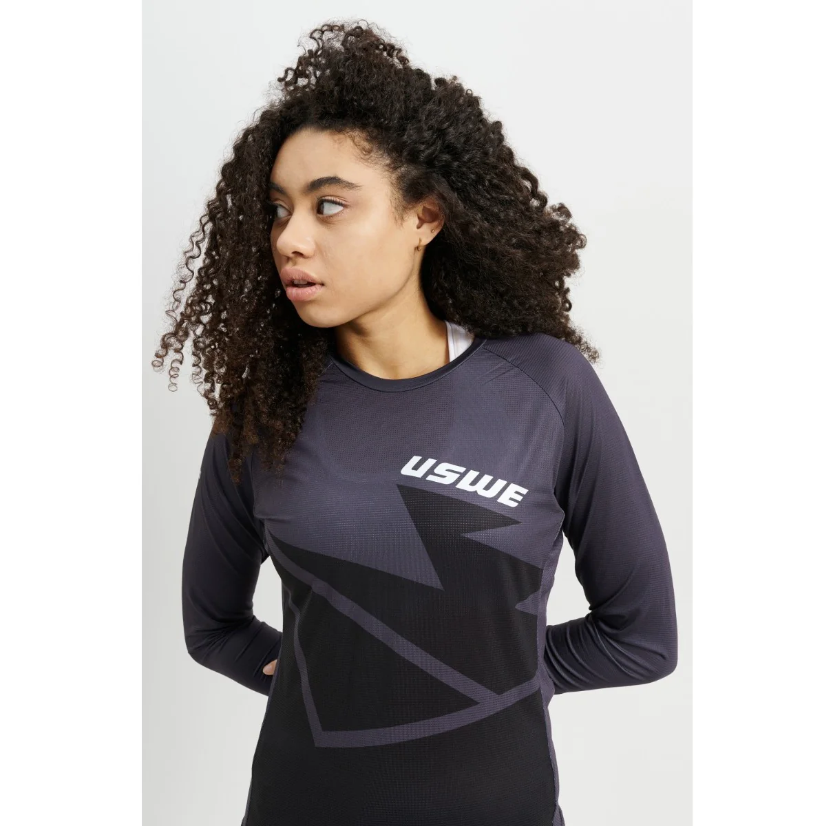 Maillot USWE BERG MTB Manches Longues Femme Noir - Image 7