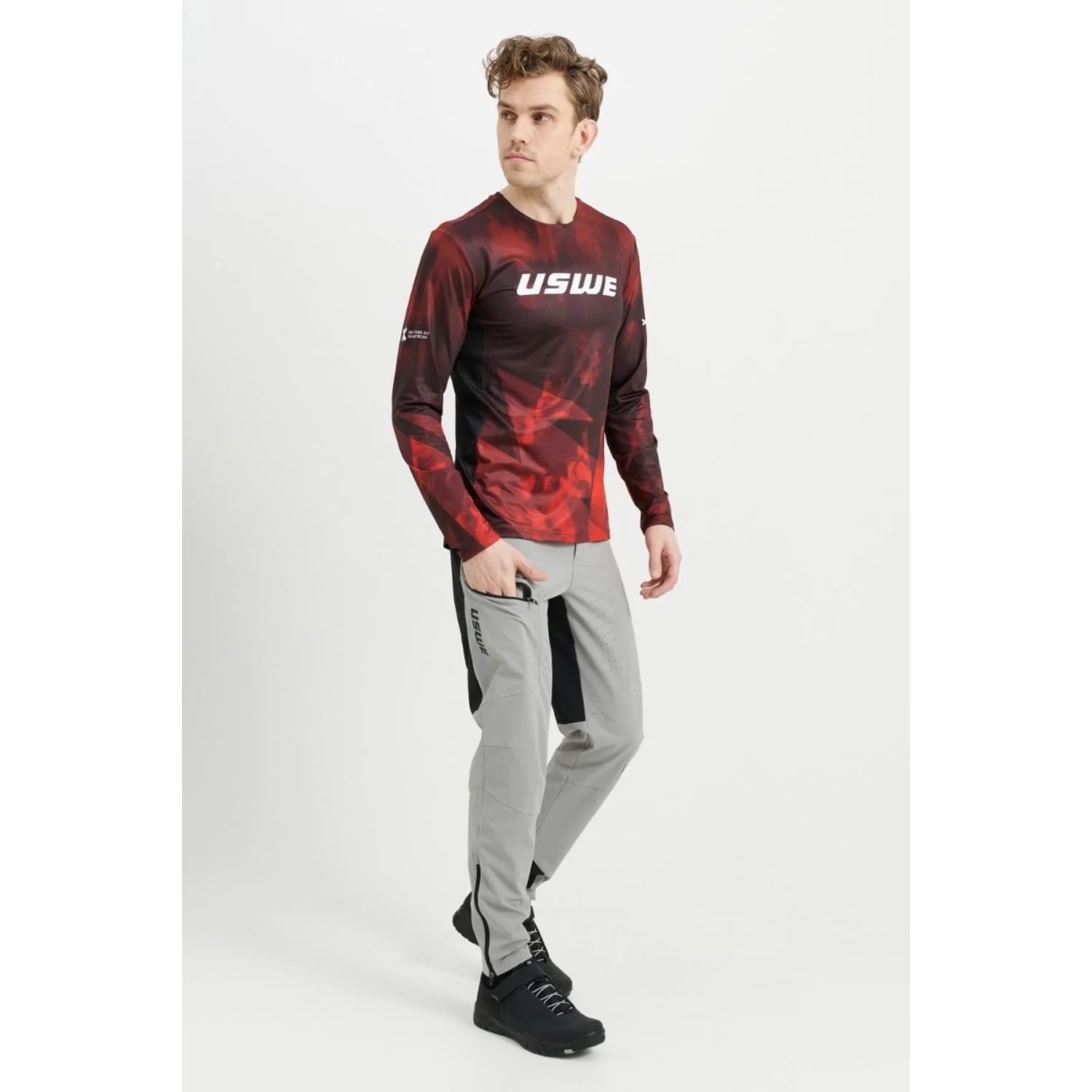 Maillot USWE LUFTIG MTB Manches Longues Rouge - Image 5