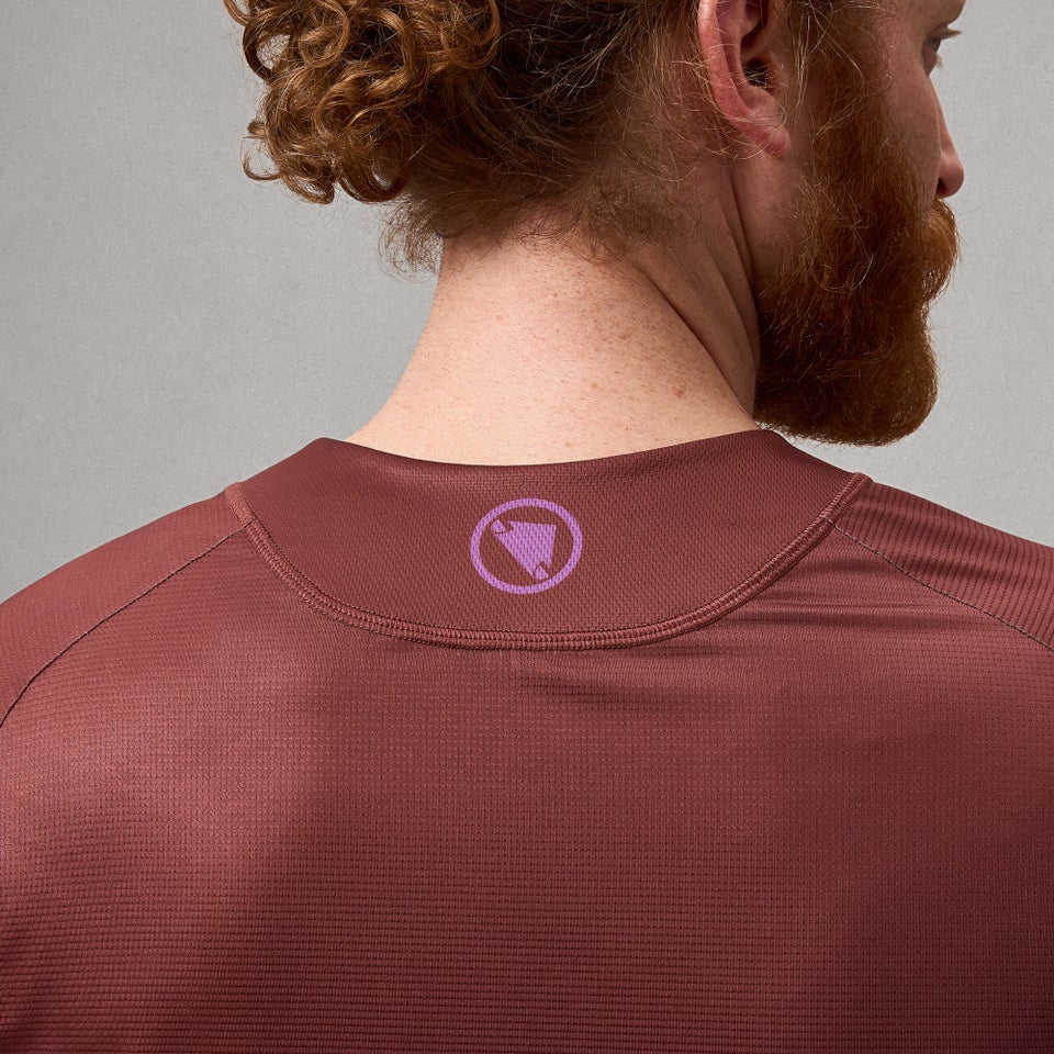 Maillot ENDURA SINGLETRACK CORE PRINTED Manches Longues End Orange - Image 4