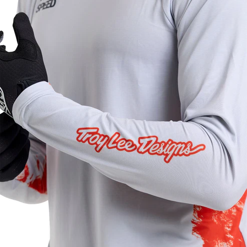 Maillot TROY LEE DESIGNS SKYLINE Manches Longues Blanc/Rouge - Image 10
