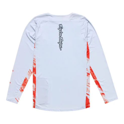 Maillot TROY LEE DESIGNS SKYLINE Manches Longues Blanc/Rouge - Image 2