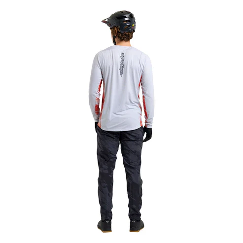 Maillot TROY LEE DESIGNS SKYLINE Manches Longues Blanc/Rouge - Image 8