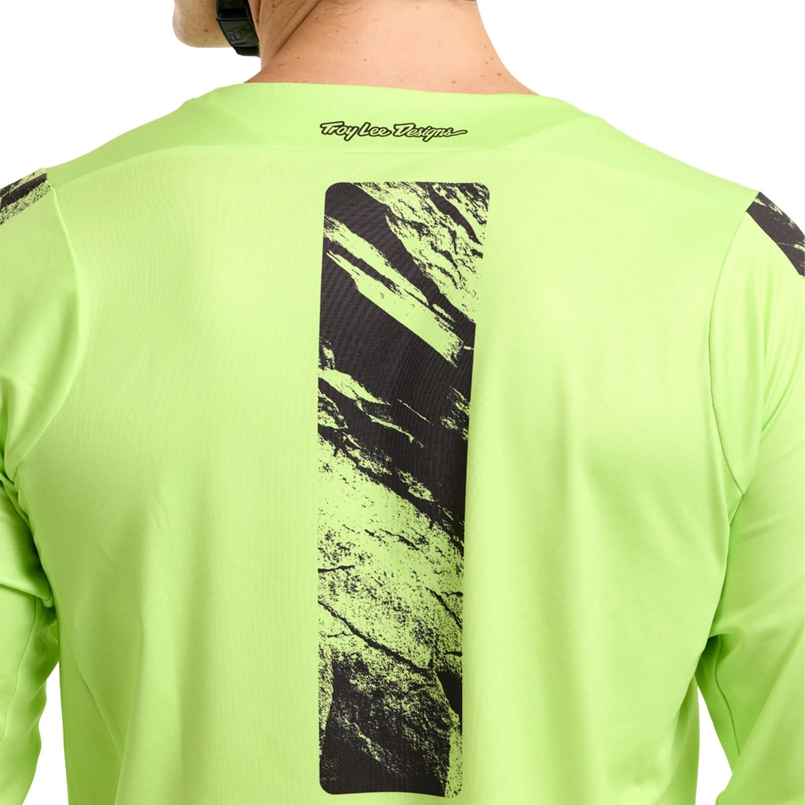 Maillot TROY LEE DESIGNS SKYLINE CHILL ROCKSLIDE Manches Longues Jaune - Image 3