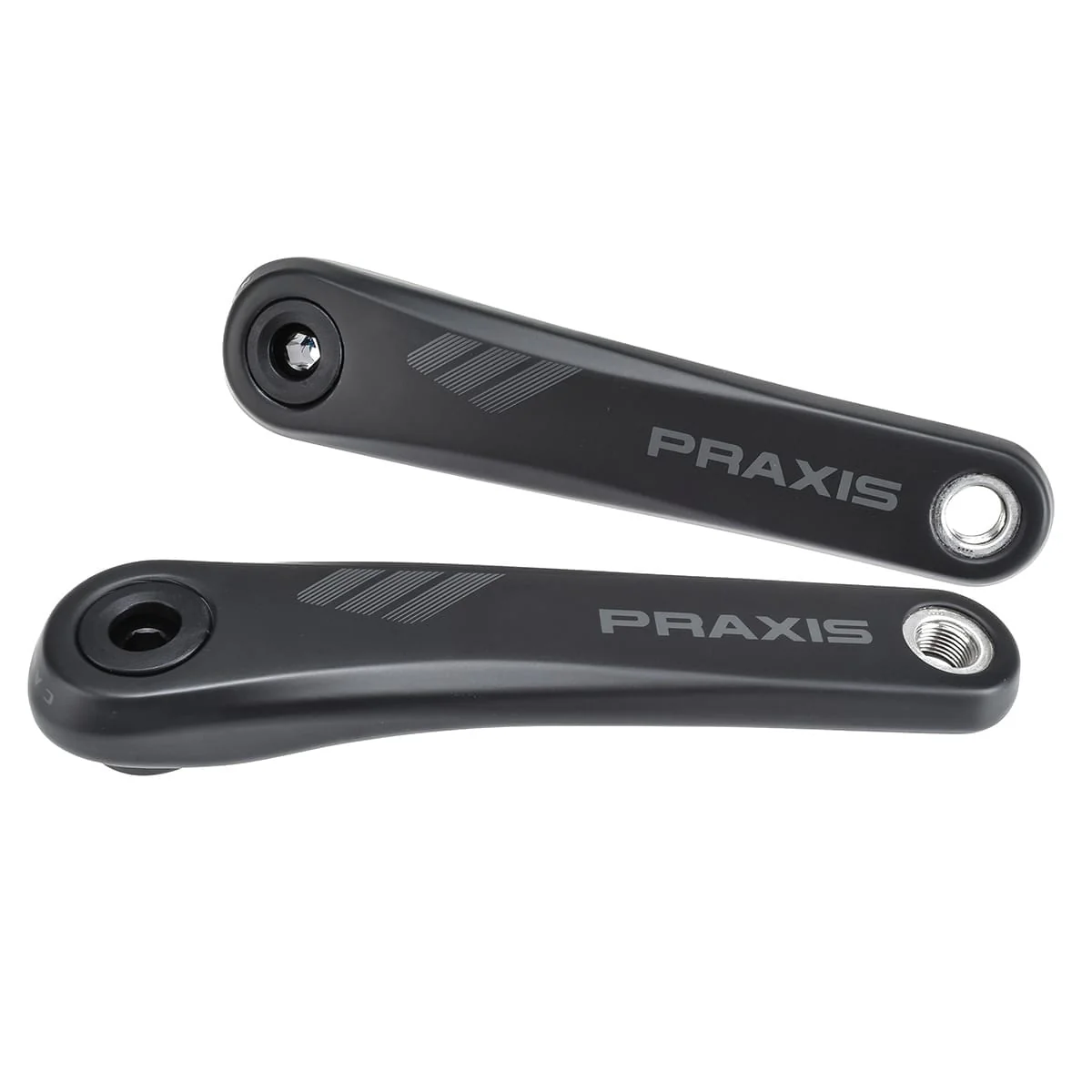 Manivelles Carbone pour VTT Électrique PRAXIS Moteur Yamaha/Bosch Noir - Image 3