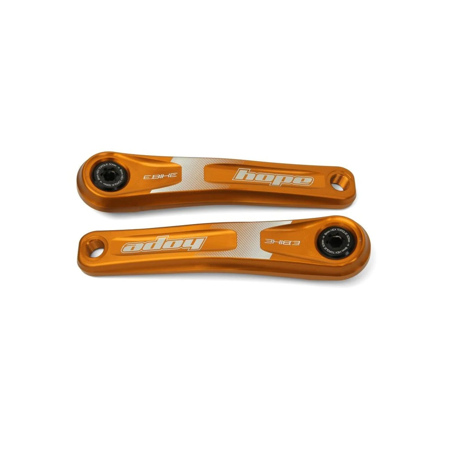 Manivelles HOPE E-BIKE Standard pour BOSCH/YAMAHA Orange