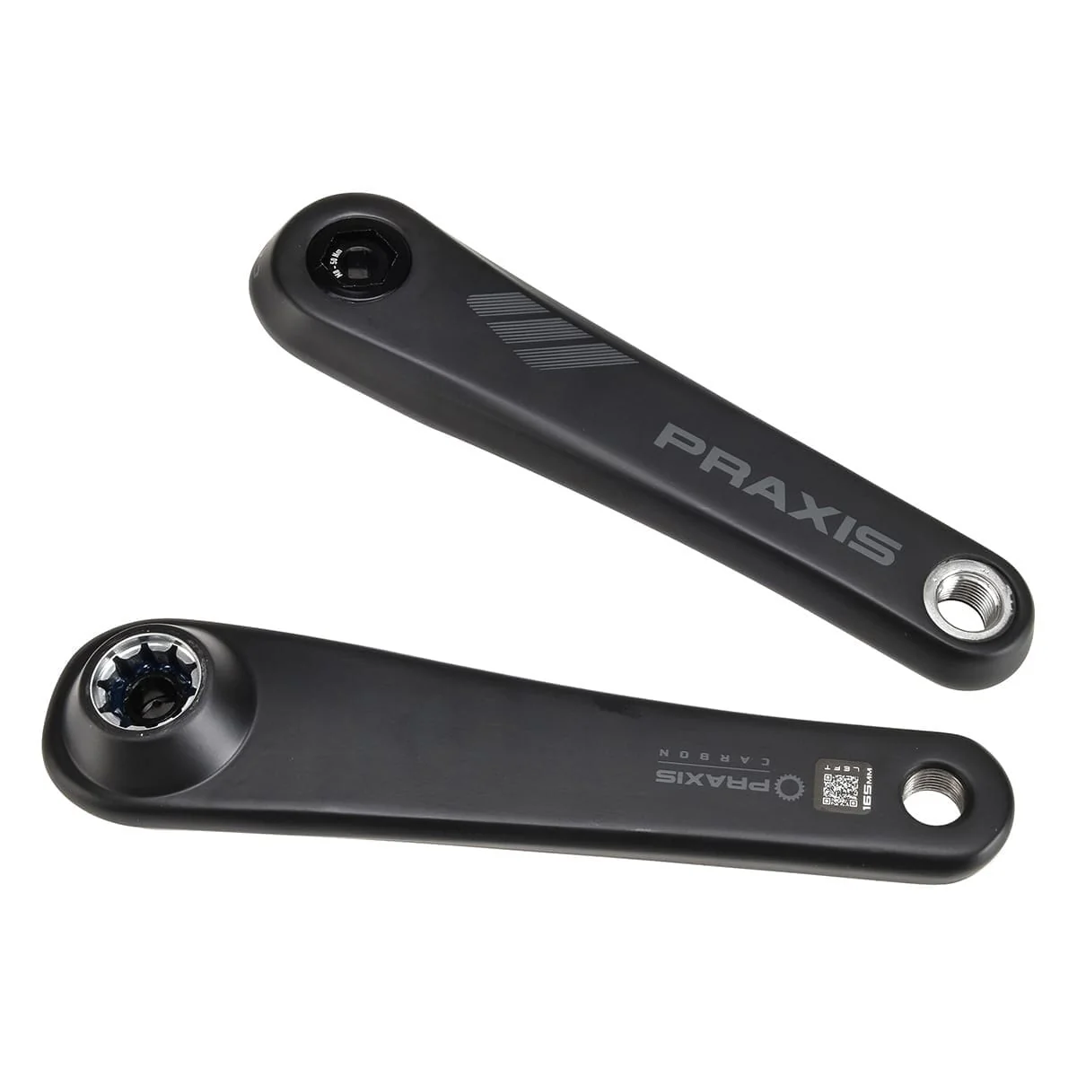 Manivelles Carbone pour VTT Électrique PRAXIS Moteur Brose Noir - Image 3