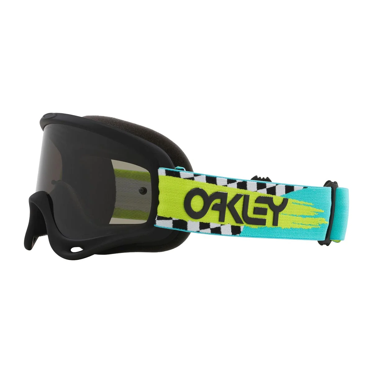 Masque OAKLEY O Frame MX Teal Checks Ecran Gris Foncé OO7029-83 - Image 3