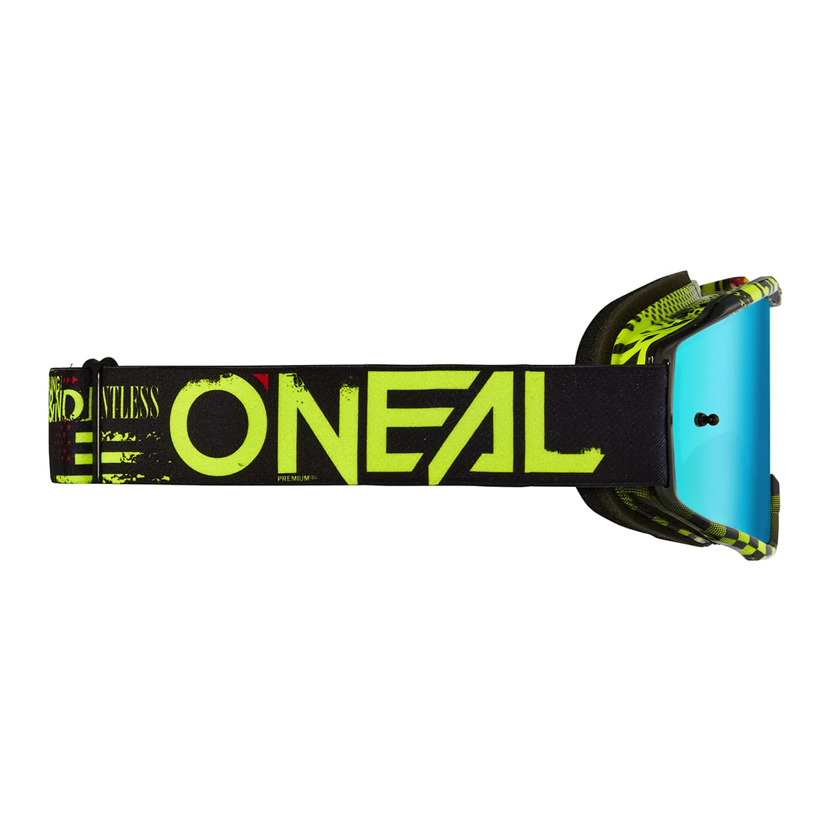 Masque O'NEAL B-10 ATTACK Junior Noir/Jaune Écran Radium Bleu - Image 2