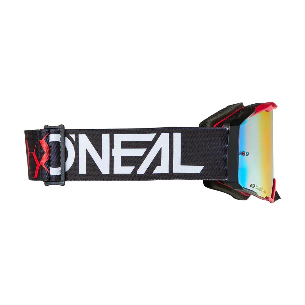 Masque O'NEAL B-33 HEXA Noir/Rouge Écran Radium Rouge - Image 2