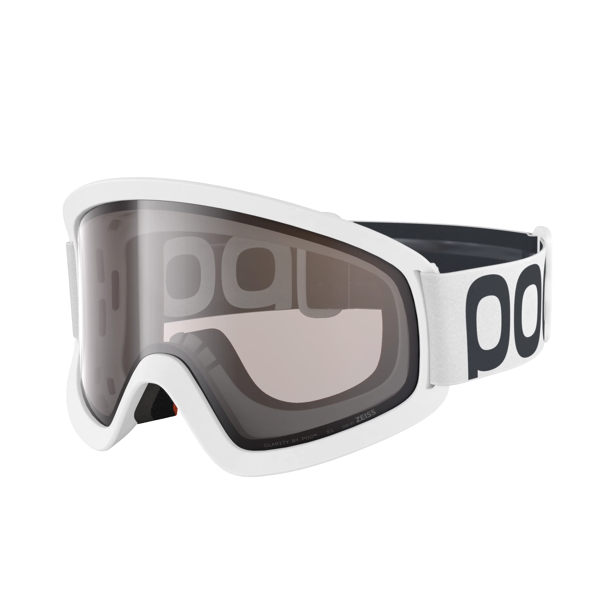 Masque POC ORA Blanc Écran Clarity Trail Cloudy Brown