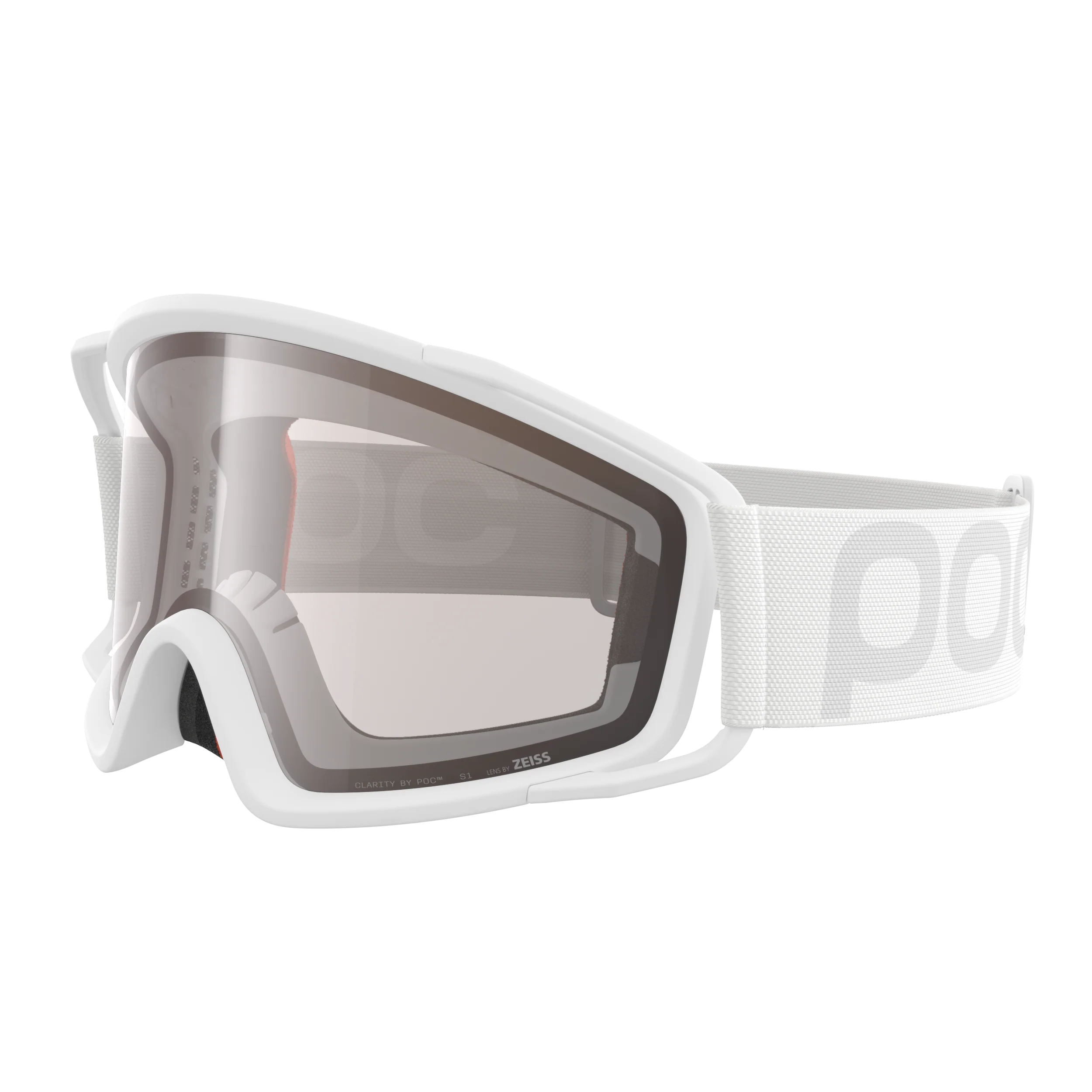 Masque POC ZYGON Blanc Écran Clarity Trail Cloudy Brown