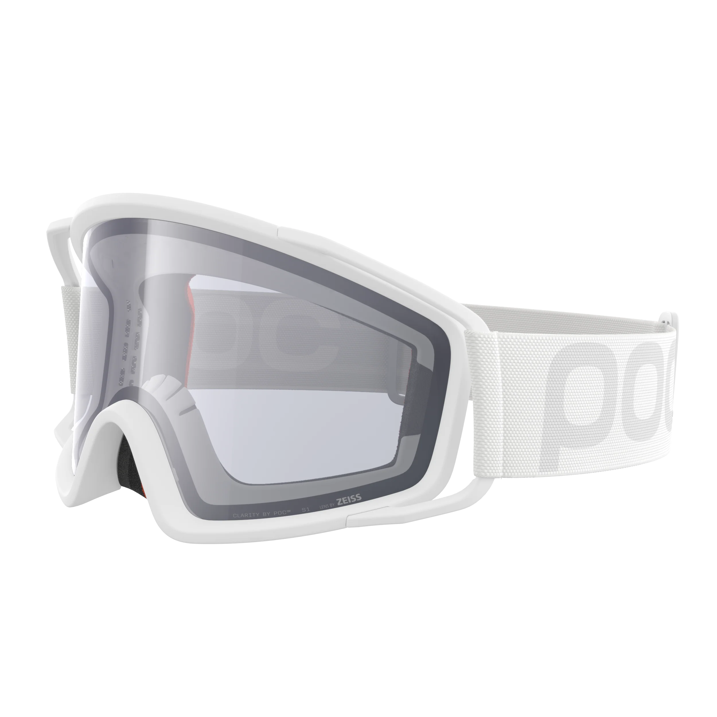 Masque POC ZYGON Blanc Écran Clarity Universal Cloudy Grey